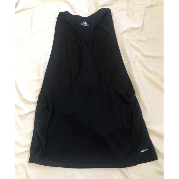 Adidas women’s M black deep racerback black - Picture 2 of 2